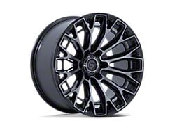 Fuel Wheels Trax Gloss Black Machined Face Dark Tinted Clear 6-Lug Wheel; 17x9; 20mm Offset (10-24 4Runner)