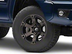 Fuel Wheels Beast Matte Black Machined with Dark Tint 6-Lug Wheel; 17x9; 20mm Offset (05-15 Tacoma)