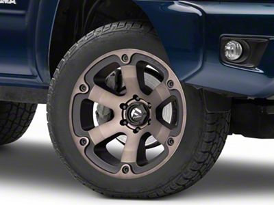 Fuel Wheels Beast Matte Black Machined with Dark Tint 6-Lug Wheel; 20x9; 1mm Offset (05-15 Tacoma)