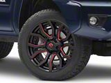 Fuel Wheels Rage Gloss Black Red Tinted 6-Lug Wheel; 20x9; 1mm Offset (05-15 Tacoma)