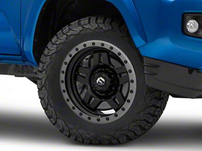 Fuel Wheels Anza Matte Black with Anthracite Ring 6-Lug Wheel; 17x8.5; 6mm Offset (16-23 Tacoma)