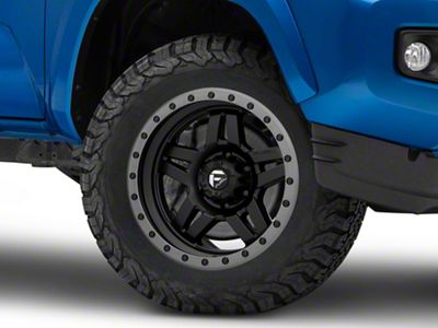 Fuel Wheels Anza Matte Black with Anthracite Ring 6-Lug Wheel; 18x9; 1mm Offset (16-23 Tacoma)