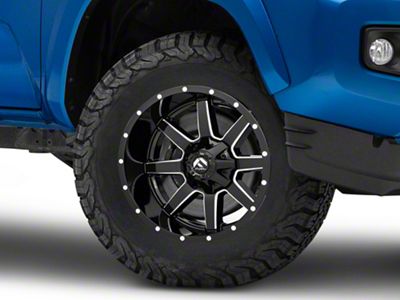 Fuel Wheels Maverick Gloss Black Milled 6-Lug Wheel; 17x9; 1mm Offset (16-23 Tacoma)