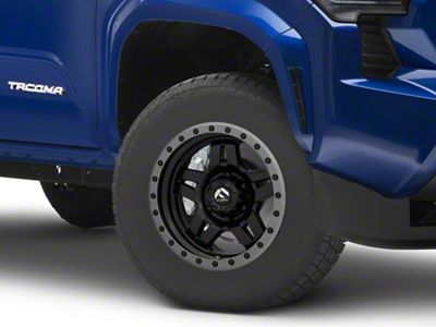 Fuel Wheels Anza Matte Black with Anthracite Ring 6-Lug Wheel; 17x8.5; 6mm Offset (24-25 Tacoma)