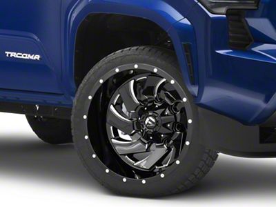 Fuel Wheels Cleaver Gloss Black Milled 6-Lug Wheel; 22x10; -18mm Offset (24-25 Tacoma)