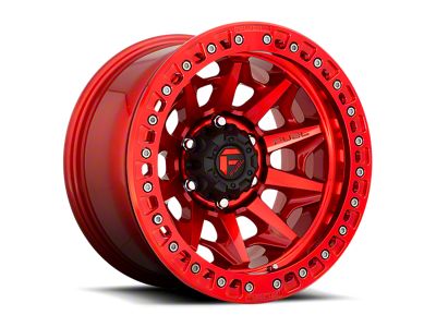 Fuel Wheels Covert Beadlock Candy Red 6-Lug Wheel; 17x9; -15mm Offset (24-25 Tacoma)