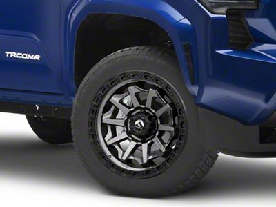 Fuel Wheels Covert Matte Gunmetal with Black Bead Ring 6-Lug Wheel; 20x9; 20mm Offset (24-25 Tacoma)