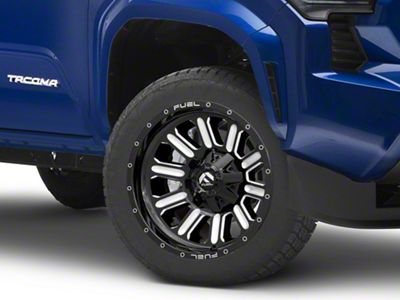 Fuel Wheels Hardline Gloss Black Milled 6-Lug Wheel; 20x10; -19mm Offset (24-25 Tacoma)