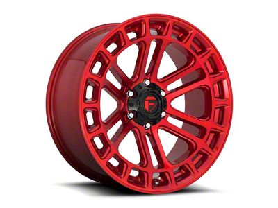 Fuel Wheels Heater Candy Red Machined 6-Lug Wheel; 18x9; 1mm Offset (24-25 Tacoma)