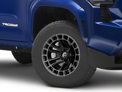 Fuel Wheels Heater Matte Black Double Dark Tint Machined 6-Lug Wheel; 17x9; -12mm Offset (24-25 Tacoma)