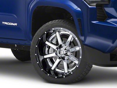 Fuel Wheels Maverick Chrome with Gloss Black Lip 6-Lug Wheel; 22x14; -70mm Offset (24-25 Tacoma)