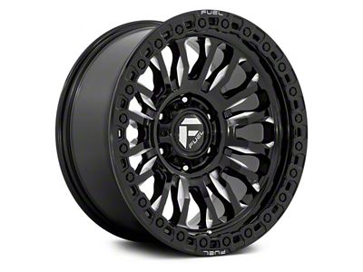Fuel Wheels Rincon Gloss Black Milled 6-Lug Wheel; 17x9; 25mm Offset (24-25 Tacoma)