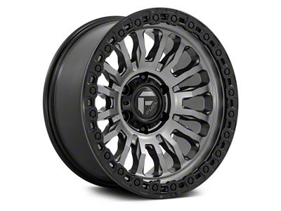 Fuel Wheels Rincon Matte Gunmetal with Black Lip 6-Lug Wheel; 17x9; 25mm Offset (24-25 Tacoma)