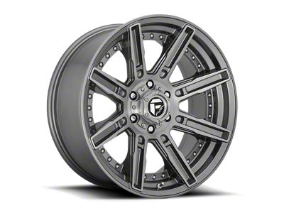Fuel Wheels Rogue Platinum Brushed Gunmetal 6-Lug Wheel; 20x9; 1mm Offset (24-25 Tacoma)