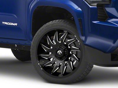 Fuel Wheels Saber Gloss Black Milled 6-Lug Wheel; 22x10; -18mm Offset (24-25 Tacoma)