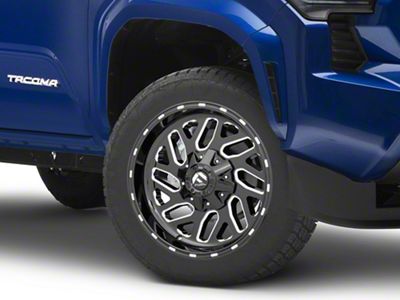 Fuel Wheels Triton Gloss Black Milled 6-Lug Wheel; 20x9; 1mm Offset (24-25 Tacoma)