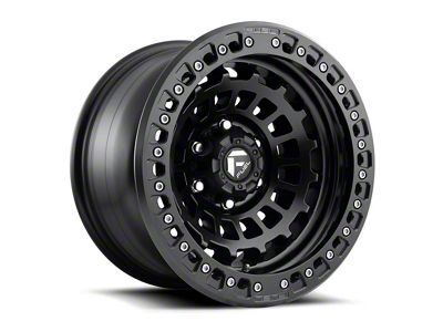 Fuel Wheels Zephyr Beadlock Matte Black 6-Lug Wheel; 17x9; -15mm Offset (24-25 Tacoma)