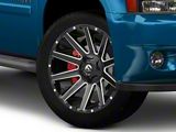 Fuel Wheels Contra Gloss Black Milled 6-Lug Wheel; 22x12; -43mm Offset (25-26 4Runner)