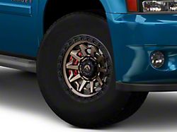 Fuel Wheels Covert Matte Bronze with Black Bead Ring 6-Lug Wheel; 17x9; -12mm Offset (25-26 4Runner)