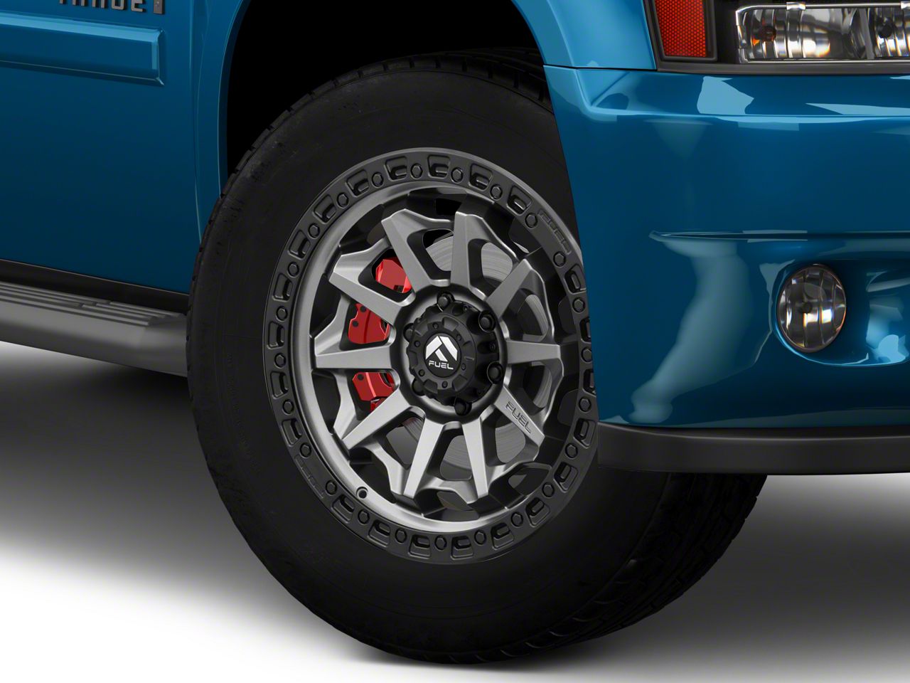 Fuel Wheels Toyota 4-Runner Covert Matte Gunmetal with Black Bead Ring ...