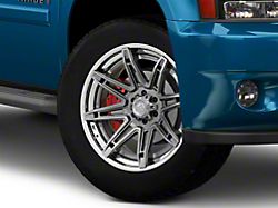 Fuel Wheels Fusion Forged Brawl Platinum with Chrome Lip 6-Lug Wheel; 22x10; -18mm Offset (25-26 4Runner)