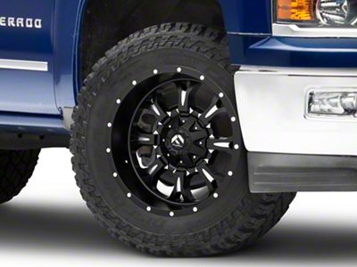 Fuel Wheels Krank Matte Black Milled 6-Lug Wheel; 20x10; -24mm Offset (25-26 4Runner)