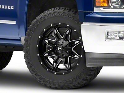 Fuel Wheels Lethal Satin Black Milled 6-Lug Wheel; 20x10; -24mm Offset (25-26 4Runner)