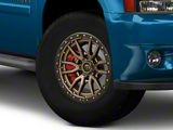 Fuel Wheels Rebel Matte Bronze with Black Bead Ring 6-Lug Wheel; 18x9; -12mm Offset (25-26 4Runner)