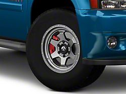Fuel Wheels Shok Matte Gunmetal 6-Lug Wheel; 17x9; 20mm Offset (25-26 4Runner)