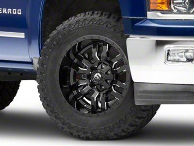 Fuel Wheels Sledge Gloss Black Milled 6-Lug Wheel; 20x9; 1mm Offset (25-26 4Runner)