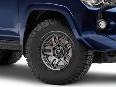 Fuel Wheels Ammo Matte Gunmetal with Black Bead Ring 6-Lug Wheel; 17x9; -12mm Offset (10-24 4Runner)