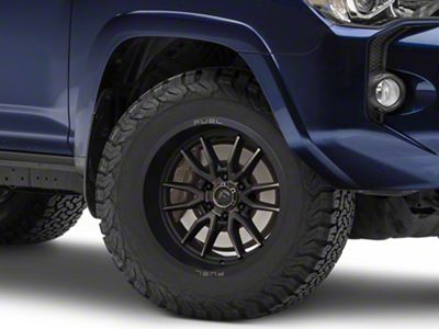 Fuel Wheels Clash Matte Black Double Dark Tint 6-Lug Wheel; 18x9; 1mm Offset (10-24 4Runner)