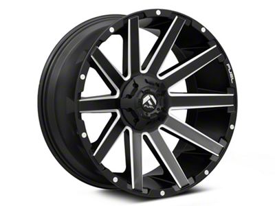 Fuel Wheels Contra Matte Black Milled 6-Lug Wheel; 20x9; 20mm Offset (03-09 4Runner)