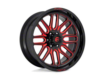 Fuel Wheels Ignite Gloss Black with Red Tinted Clear 6-Lug Wheel; 20x10; -18mm Offset (10-24 4Runner)