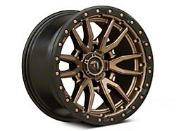 Fuel Wheels Rebel Matte Bronze with Black Bead Ring 6-Lug Wheel; 18x9; -12mm Offset (10-24 4Runner)