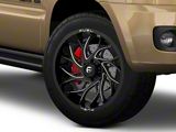 Fuel Wheels Runner Gloss Black Milled 6-Lug Wheel; 20x9; 1mm Offset (03-09 4Runner)