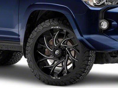Fuel Wheels Runner Gloss Black Milled 6-Lug Wheel; 26x14; -75mm Offset (10-24 4Runner)