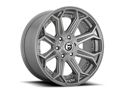 Fuel Wheels Siege Platinum Brushed Gunmetal 6-Lug Wheel; 22x10; -18mm Offset (10-24 4Runner)