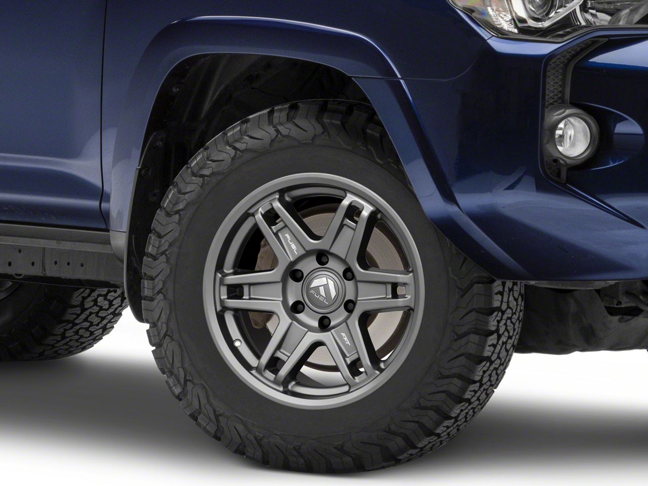 Fuel Wheels Toyota 4-Runner Slayer Matte Gunmetal 6-Lug Wheel; 18x8.5 ...