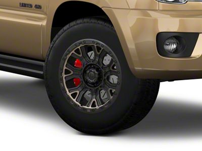 Fuel Wheels Traction Matte Black with Double Dark Tint 6-Lug Wheel; 17x9; -12mm Offset (03-09 4Runner)