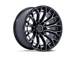 Fuel Wheels Trax Gloss Black Machined Face Dark Tinted Clear 6-Lug Wheel; 17x9; 1mm Offset (03-09 4Runner)