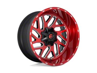 Fuel Wheels Triton Candy Red Milled 6-Lug Wheel; 22x12; -44mm Offset (10-24 4Runner)