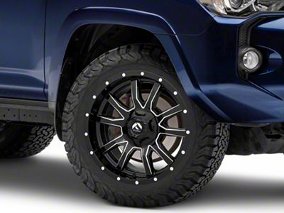 Fuel Wheels Vandal Gloss Black Milled 6-Lug Wheel; 20x9; 1mm Offset (10-24 4Runner)
