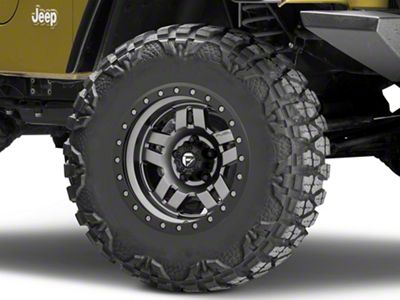 Fuel Wheels Anza Gun Metal Wheel; 17x8.5; -6mm Offset (97-06 Jeep Wrangler TJ)