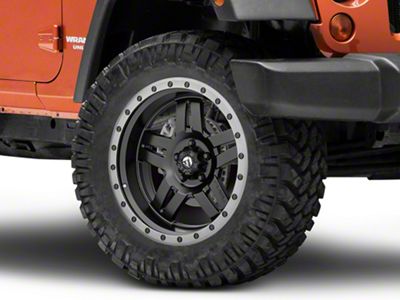 Fuel Wheels Anza Matte Black Wheel; 20x10; -18mm Offset (07-18 Jeep Wrangler JK)