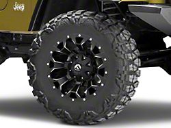 Fuel Wheels Assault Satin Black Milled Wheel; 18x9; 1mm Offset (97-06 Jeep Wrangler TJ)