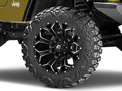 Fuel Wheels Assault Satin Black Milled Wheel; 20x10; -18mm Offset (97-06 Jeep Wrangler TJ)