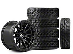 17x9 Fuel Wheels Rebel & 33in Milestar All-Terrain Patagonia AT/R Tire Package; Set of 5 (21-25 Bronco, Excluding Raptor)