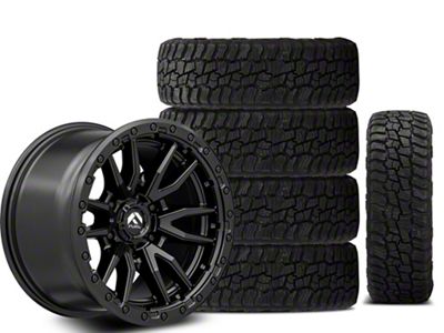 Fuel Wheels 17x9 Fuel Wheels Rebel & 33in Milestar All-Terrain Patagonia AT/R Tire Package; Set of 5 (21-26 Bronco, Excluding Raptor)