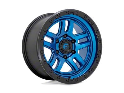 Fuel Wheels Ammo Blue with Black Lip 6-Lug Wheel; 17x9; -12mm Offset (22-25 Bronco Raptor)